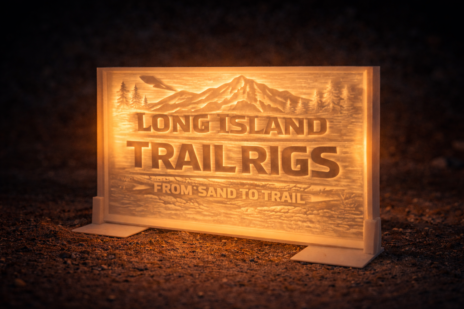 Long Island Trail Rigs 3D Carved Display