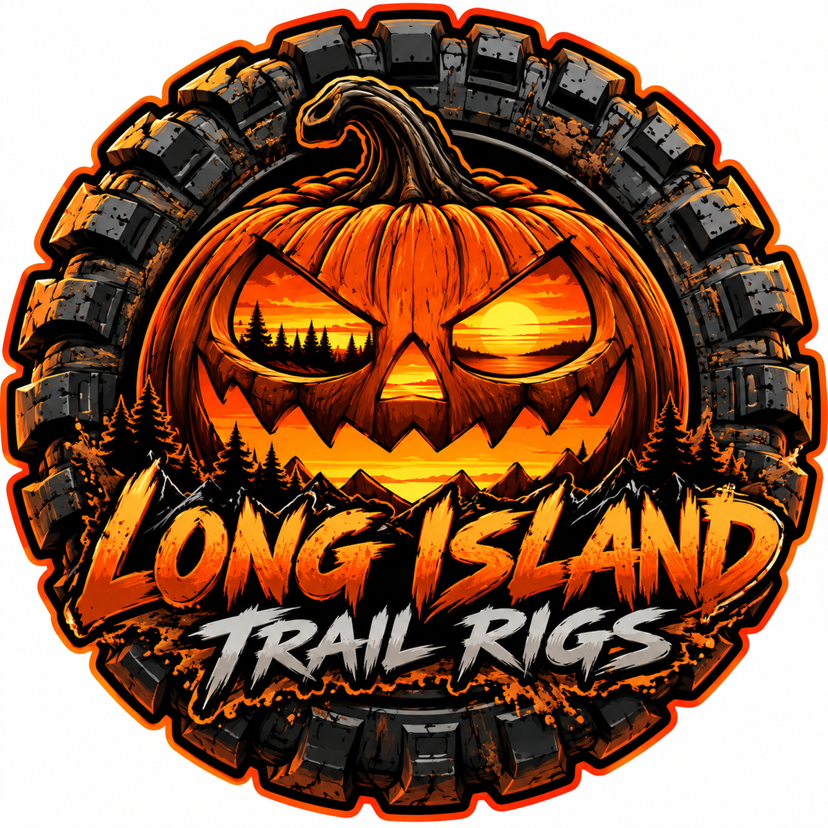 Long Island Trail Rigs Halloween Sticker